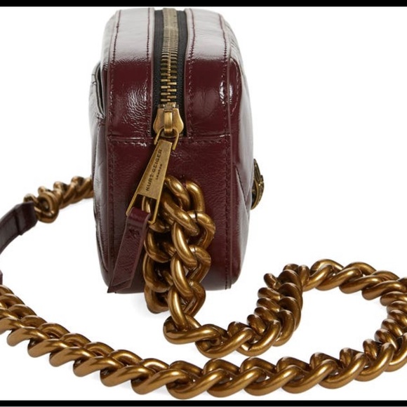 Kurt Geiger London Kensington Small Chain Camera Bag Wine - Picture 3 of 11